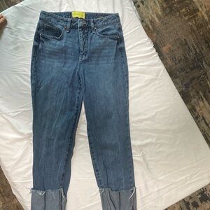 Circus high rise relaxed straight jeans with wide cuff. Size 29. 100%cotton.